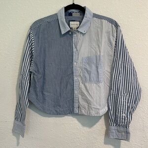 AEO Boxy Cropped Shirt